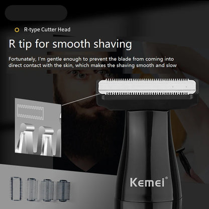 KM-114 3in1 Electric shaver for men wet dry electric razor