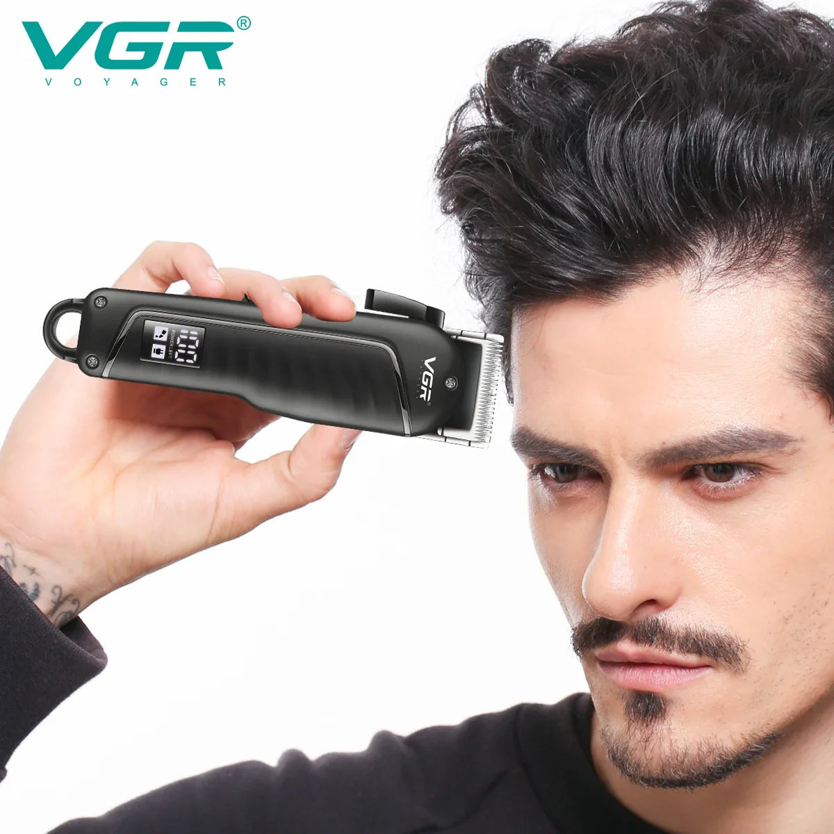 VGR Rechargeable Hair Clipper Barber Beard Hair Cutting Hair Trimmer