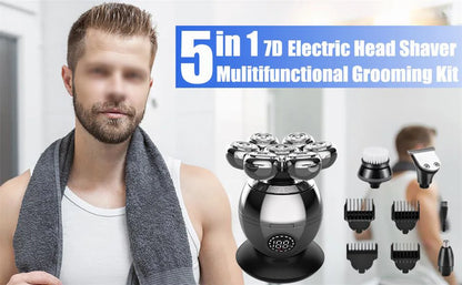 Electric Shaver 7D Floating Cutter Head Base Skull Shaver Shaving