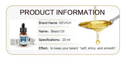 Sevich Men's Beard Growth Oil Care Products Beard Dyeing Cream Kit