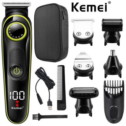 Kemei 696 Electric Hair Clipper Multifunctional Trimmer For Men