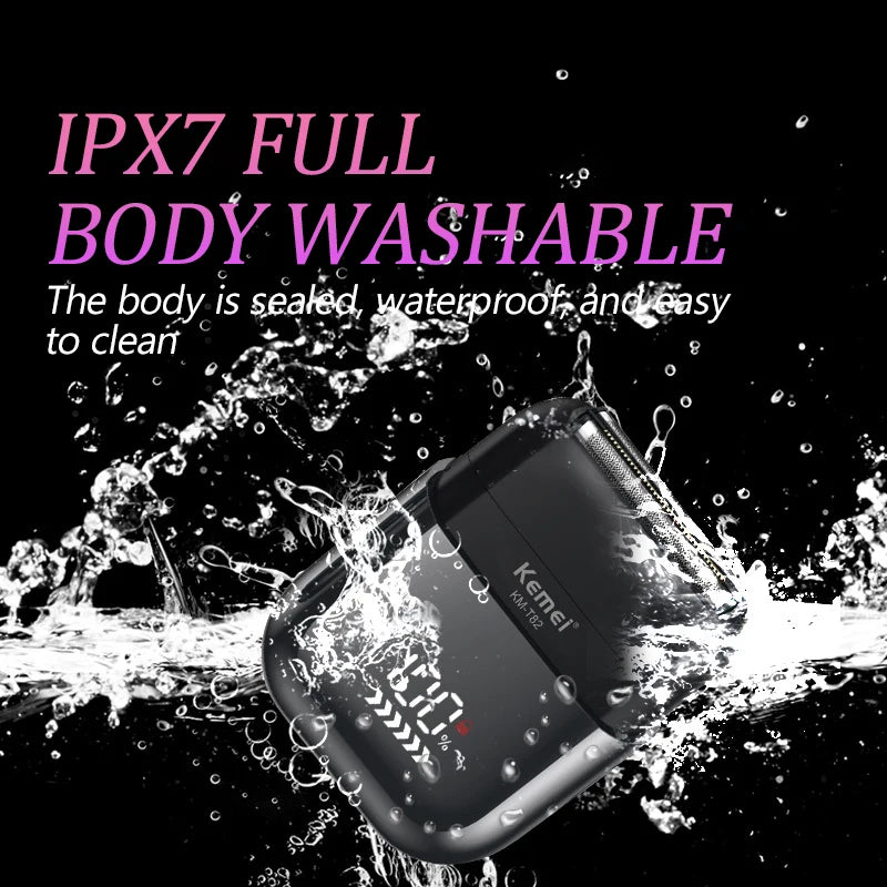 Kemei Electric Shaver Mini Portable Shaver Electric Razor for Men