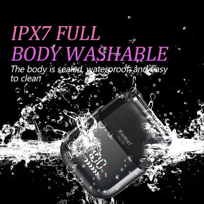 Kemei Electric Shaver Mini Portable Shaver Electric Razor for Men