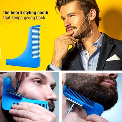 Men's Beard Comb Hairdressing Beard Care Styling Template