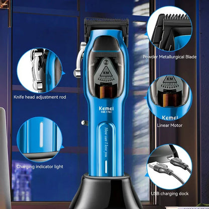 Kemei Professional Hair Clipper Barber Cordless Hair Trimmer