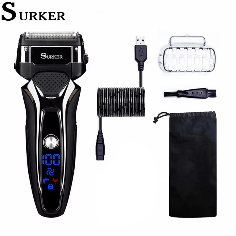 Electric Shaver for Men Rechargeable Intelligent Shaving Machine