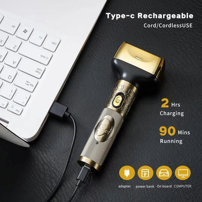 Men's 3-in-1 Electric Beard Grooming Kit Waterproof Shaver