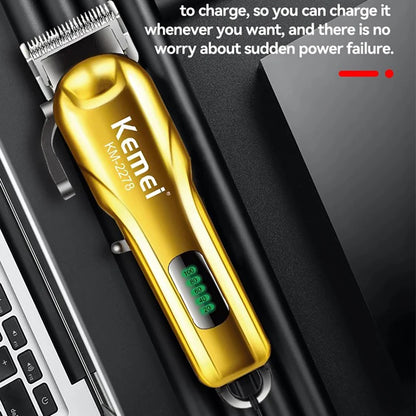 Kemei Cordless Hair Clippers Men Professional Hair Trimmer