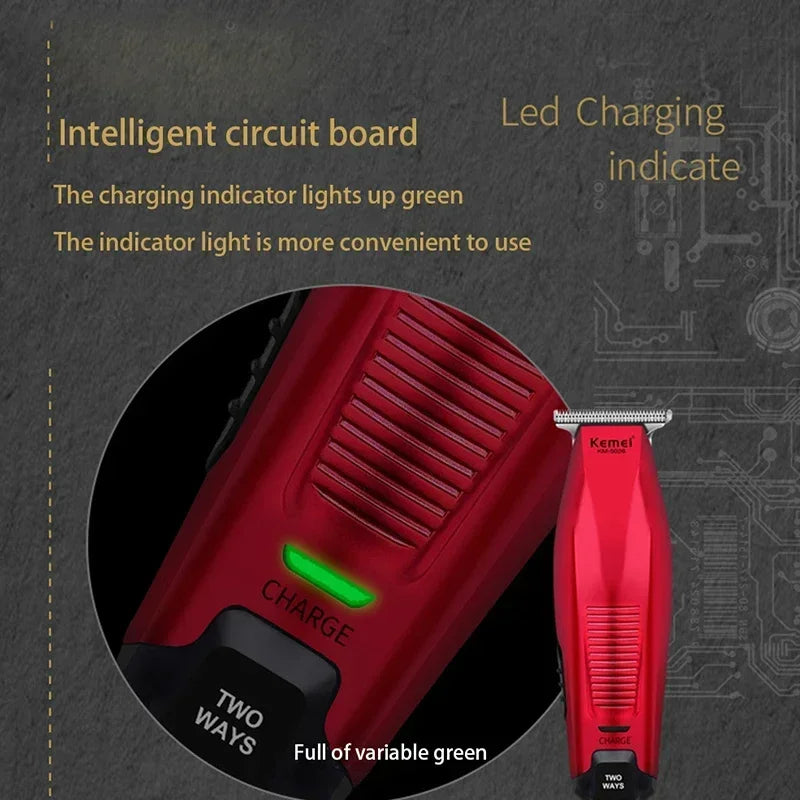 Kemei KM-5026  Men's Hair Trimmer Zero Gapped USB Interface