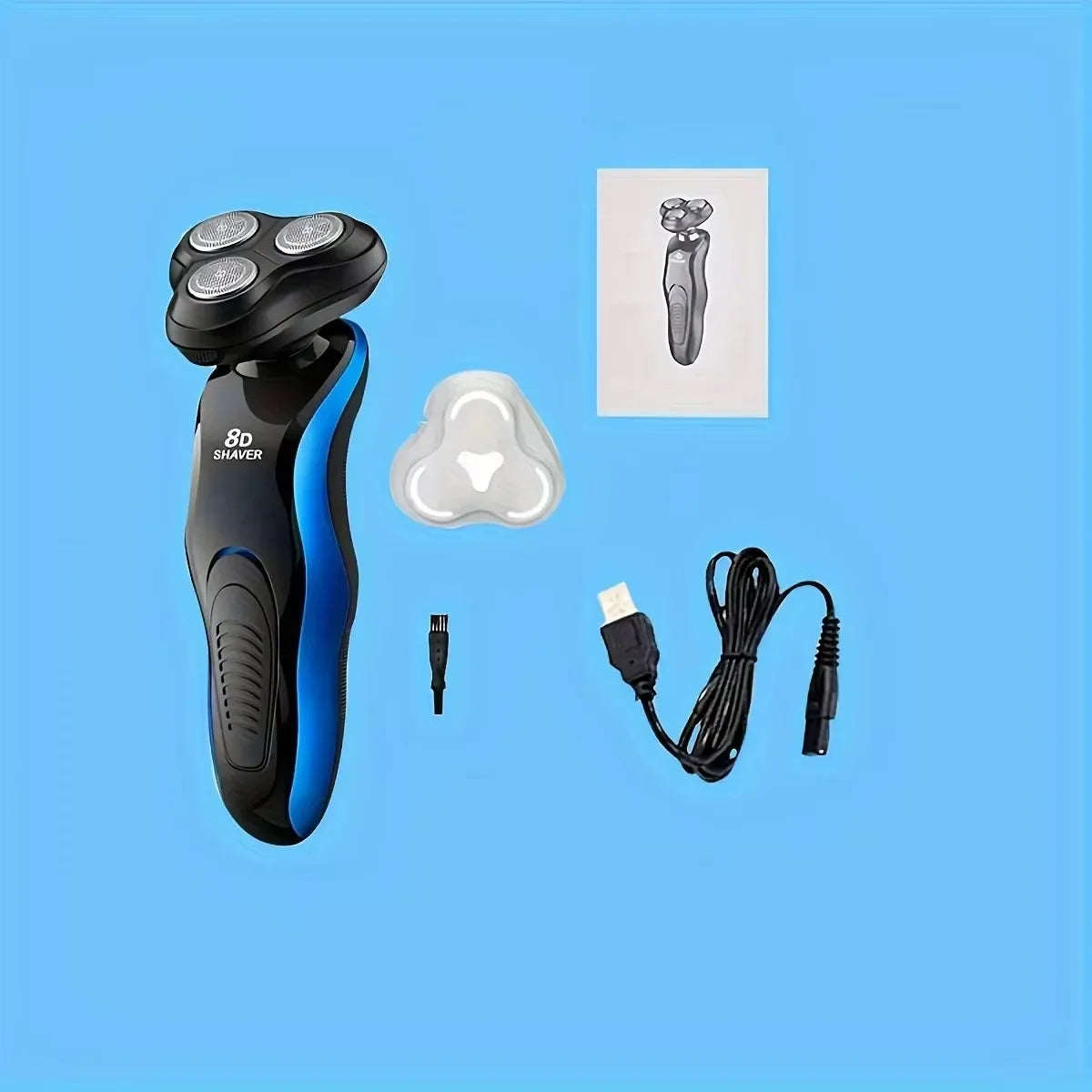 1pc Shaver Male 8D Three-in-one Electric Razor Men Face Shaver