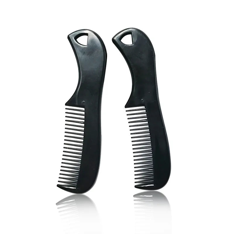 Barber Beard Comb with Clip Anti Static Plastic Mustache Comb