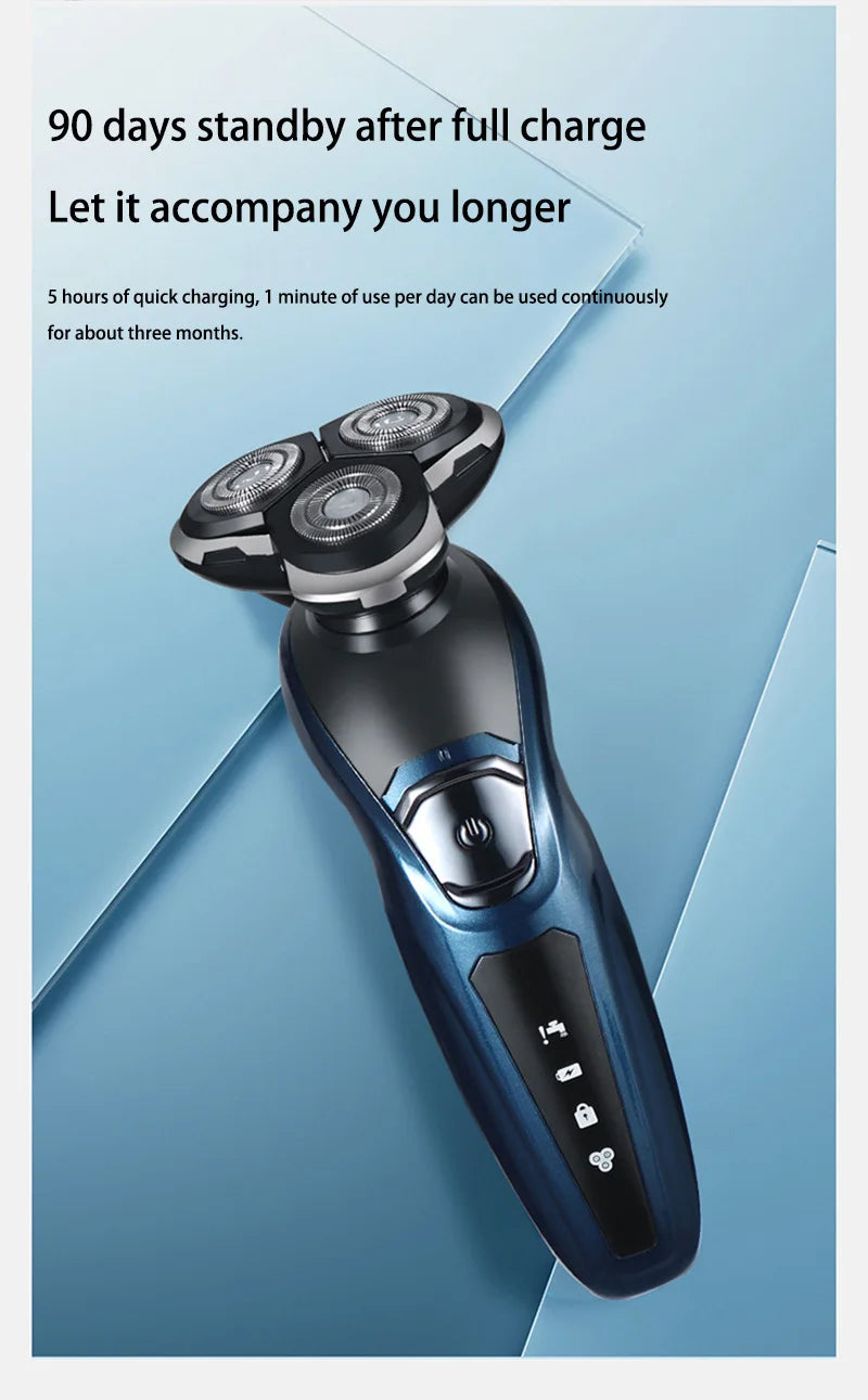 Electric Shaver 3-in-1 Washable Rechargeable Electric Razor