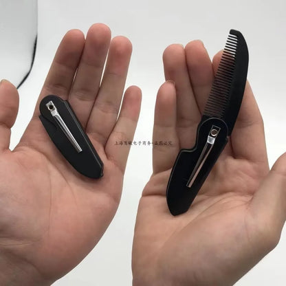 50/100pcs Portable Folding Beard Comb for Men Pocket-Sized