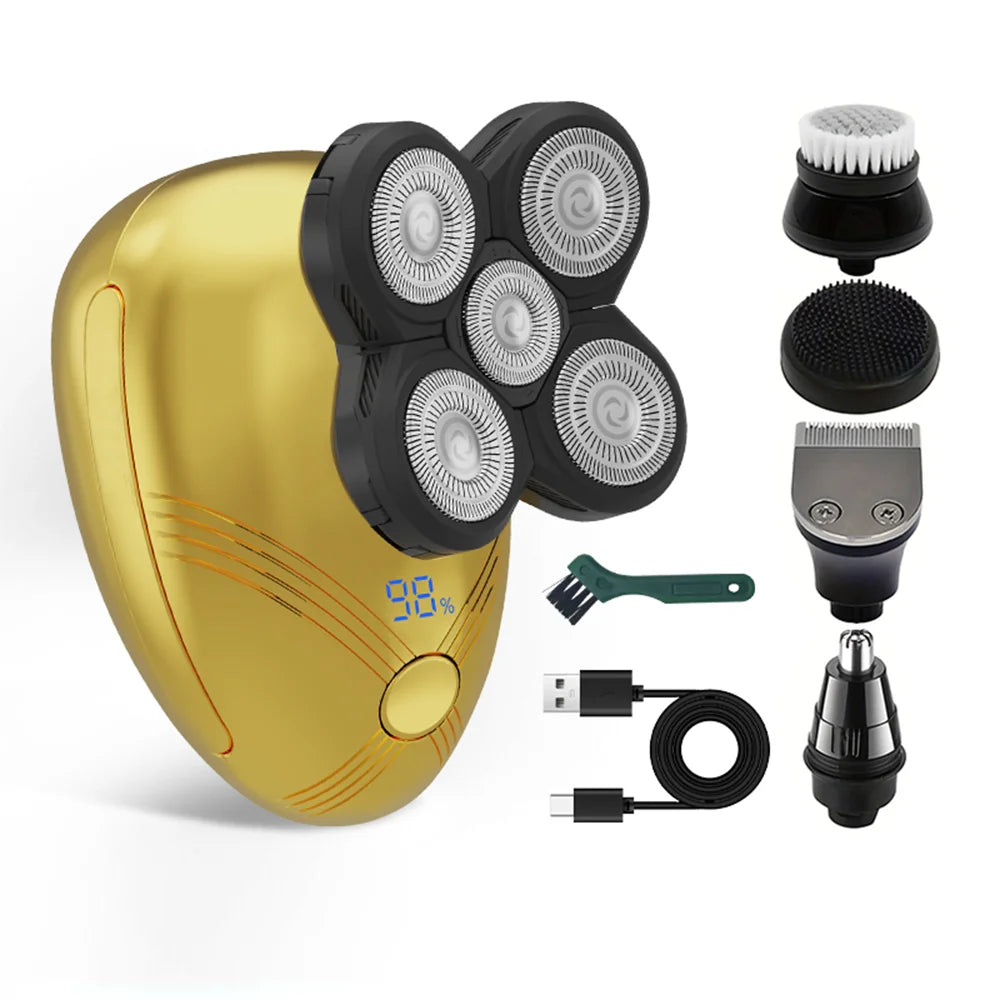 Five in one men's electric shaver set