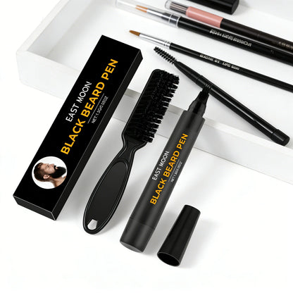 East Moon Black Beard Filler Pen with Brush Fast Permanent Coloring