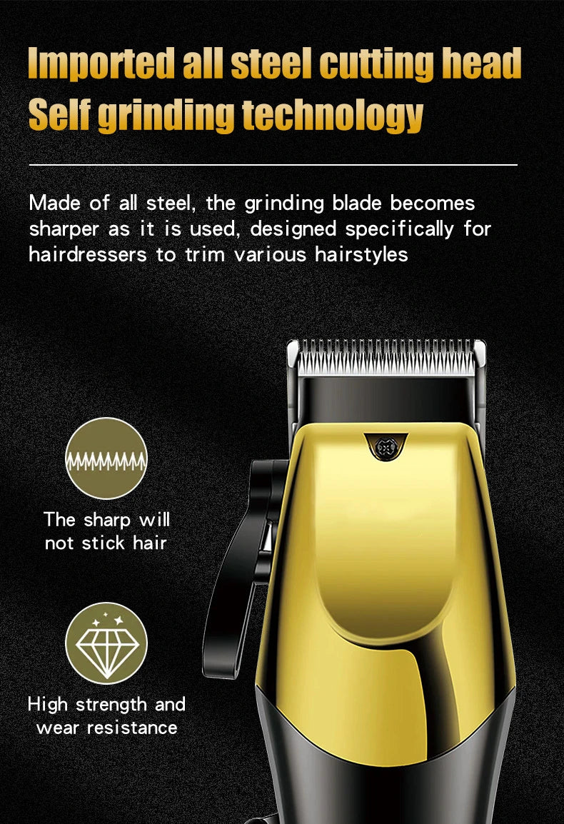 USB Rechargeable Hair Clippers for Men, Three-piece Set