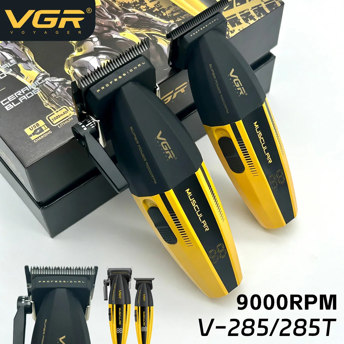VGR Hair Trimmer Professional Hair Cutting Machine V-285