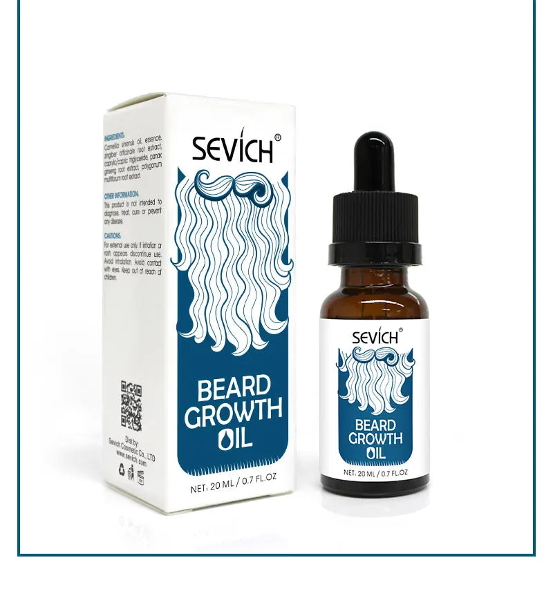 Sevich Men's Beard Growth Oil Care Products Beard Dyeing Cream Kit