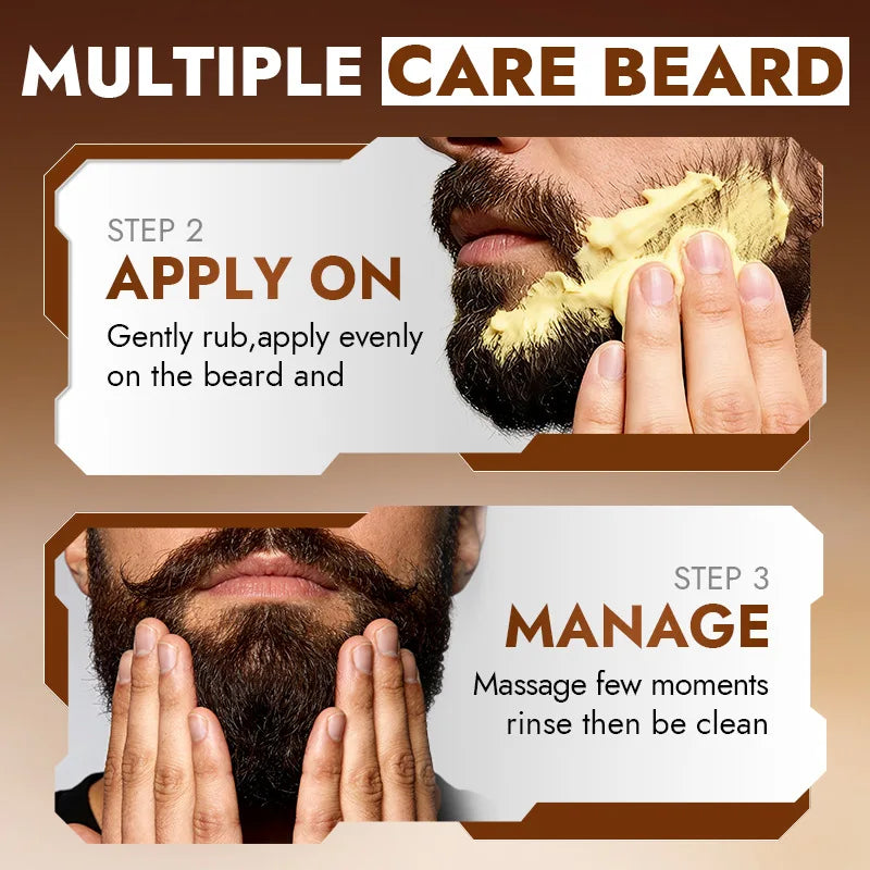Men's Sandalwood Beard Care Balm Tame Unruly Hairs