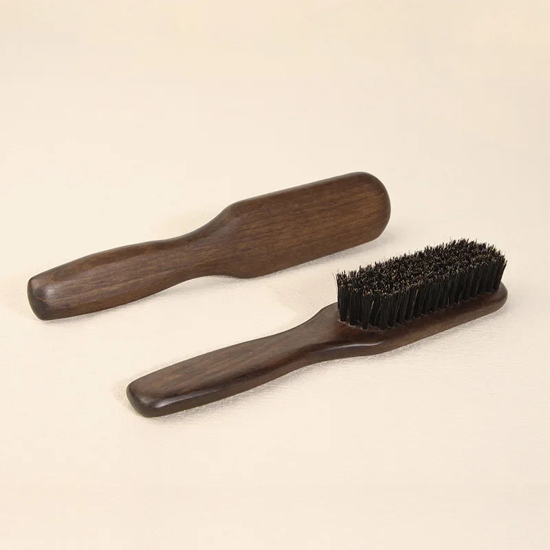 Wood Handle Boar Bristle Beard Brush Shaving Tool
