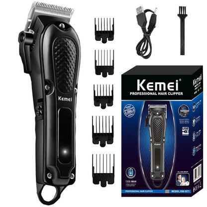 Kemei adjustable hair clipper for men professional hair trimmer