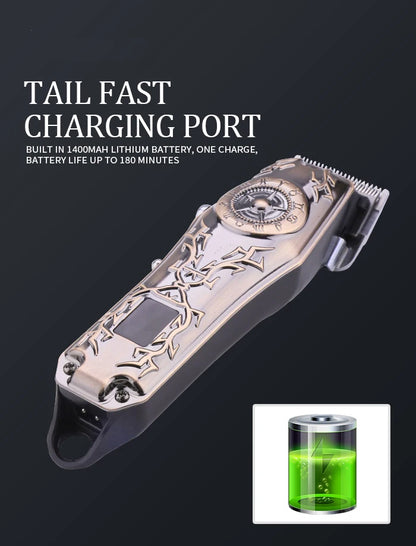 Kemei Cordless Professional Hair Clipper Barber Trimmer  Kit KM-2617