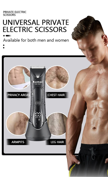 Kemei IPX7 Waterproof Hair Trimmer Shaver KM-1846