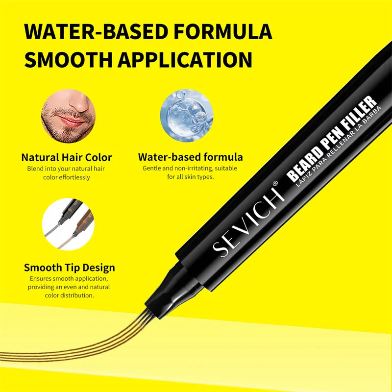 Beard Filling Pen Kit for Men 4-Tip Beard Repair Filler Pencil