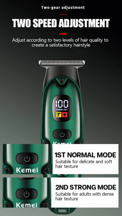 Hair Clippers for Men Professional Cordless Barber Clippers km-2259