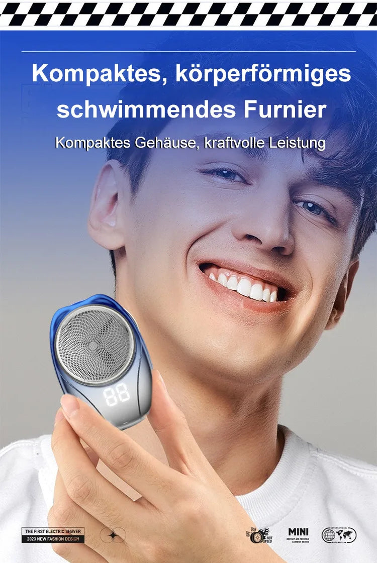 Portable rechargeable shaver full body washable shaver set