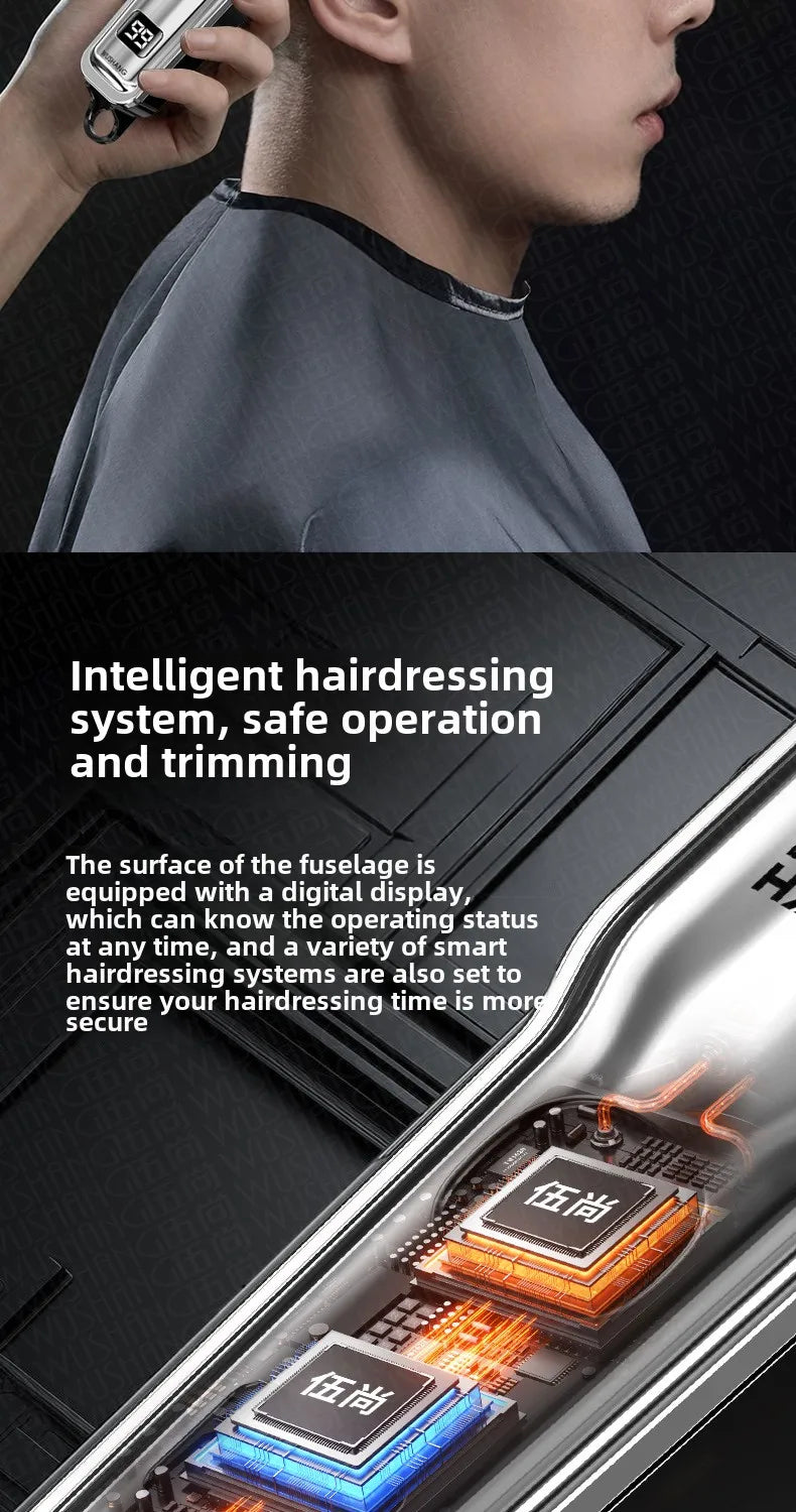 Hair Clipper Rechargeable Cordless Trimmer for Men Grooming