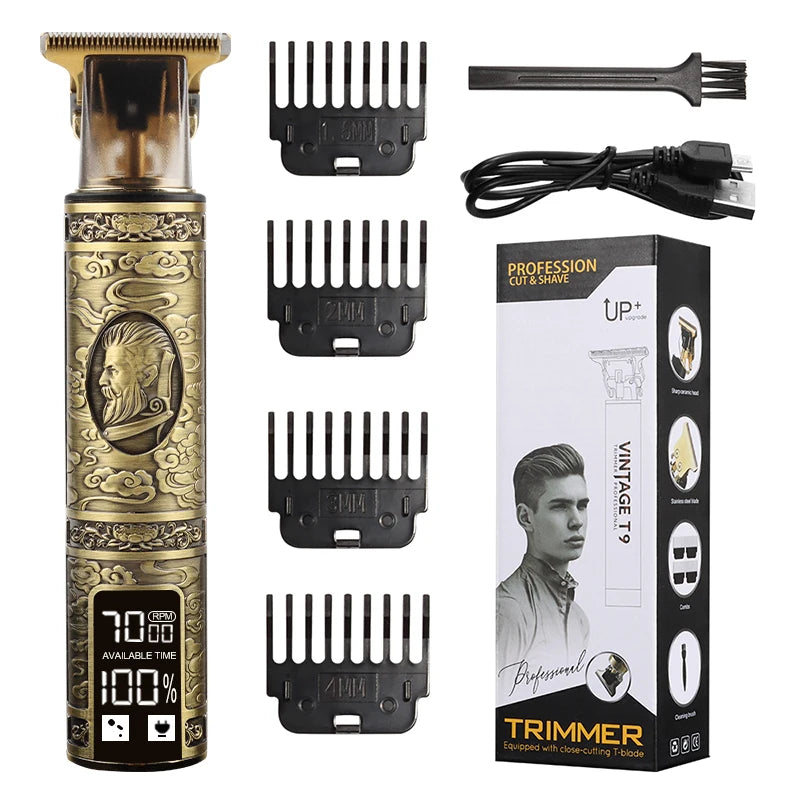 T9 Electric Hair Trimmer LCD Intelligent Display