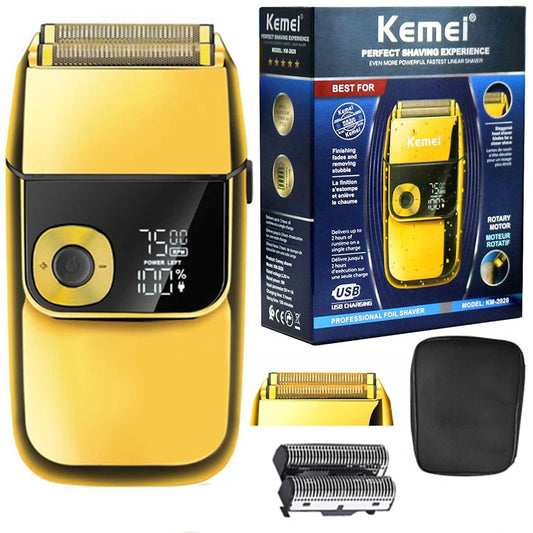Kemei Barber Professional Beard Hair Shaver For Men