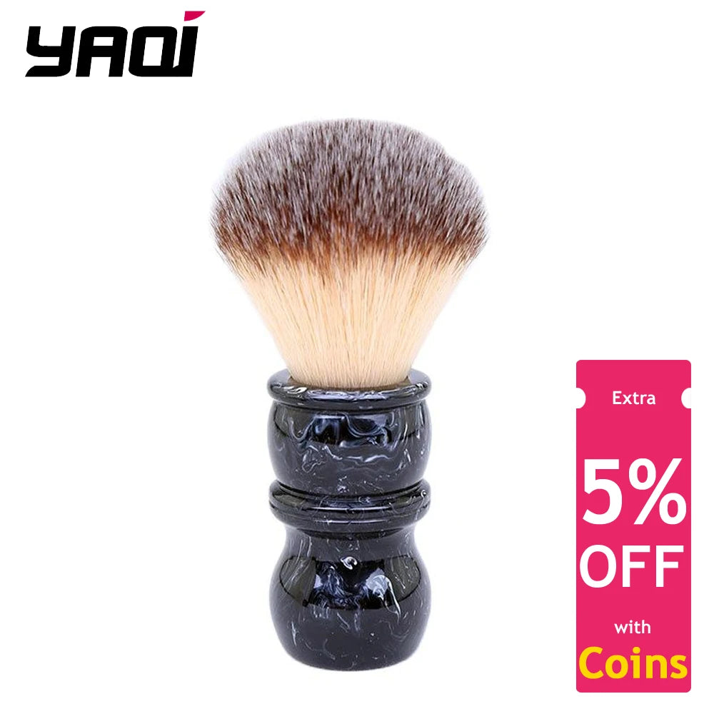 24MM Men's Shaving Brush with Resin Handle And Nylon Bristles