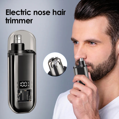 Electric Nose Hair Trimmer Clipper Rechargeable Multi-kinetic Shaving