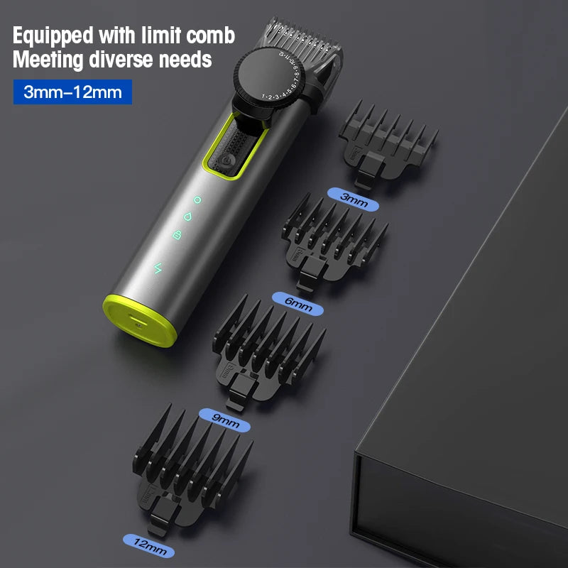IRUIBEAUTY 4-in-1 Hair Trimmer Electric Hair Clipper IPX5