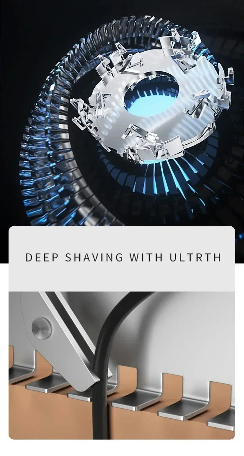 Shaver Male 9D Three-in-one Electric Razor Men Face Shaver