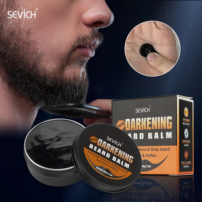 Sevich Men's Beard Growth Oil Care Products Beard Dyeing Cream Kit