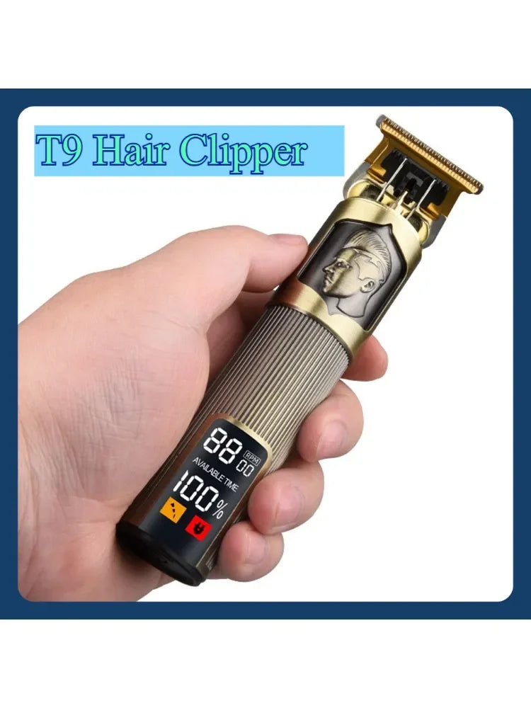 Hair Clipper USB Charging Hair Cutting Machine Electric Vintage Trimmer