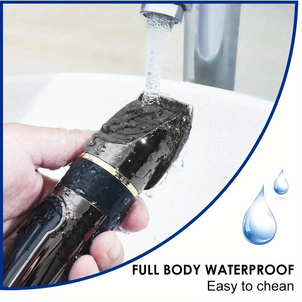 SURKER Professional Hair Clipper Ceramic Blade Male Hair Trimmer