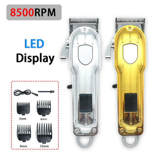 Professional Hair Clipper for Men 10W High Power LED Display