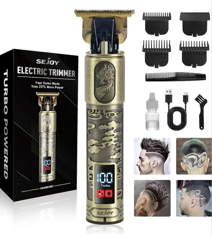 Professional Hair Clippers Cordless Electric Hair Trimmer