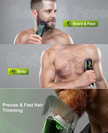 Hatteker Cordless Beard Trimmer Men Rechargeable Electric Shaver
