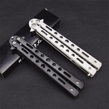 Foldable Comb Stainless Steel Practice Training Butterfly  Comb
