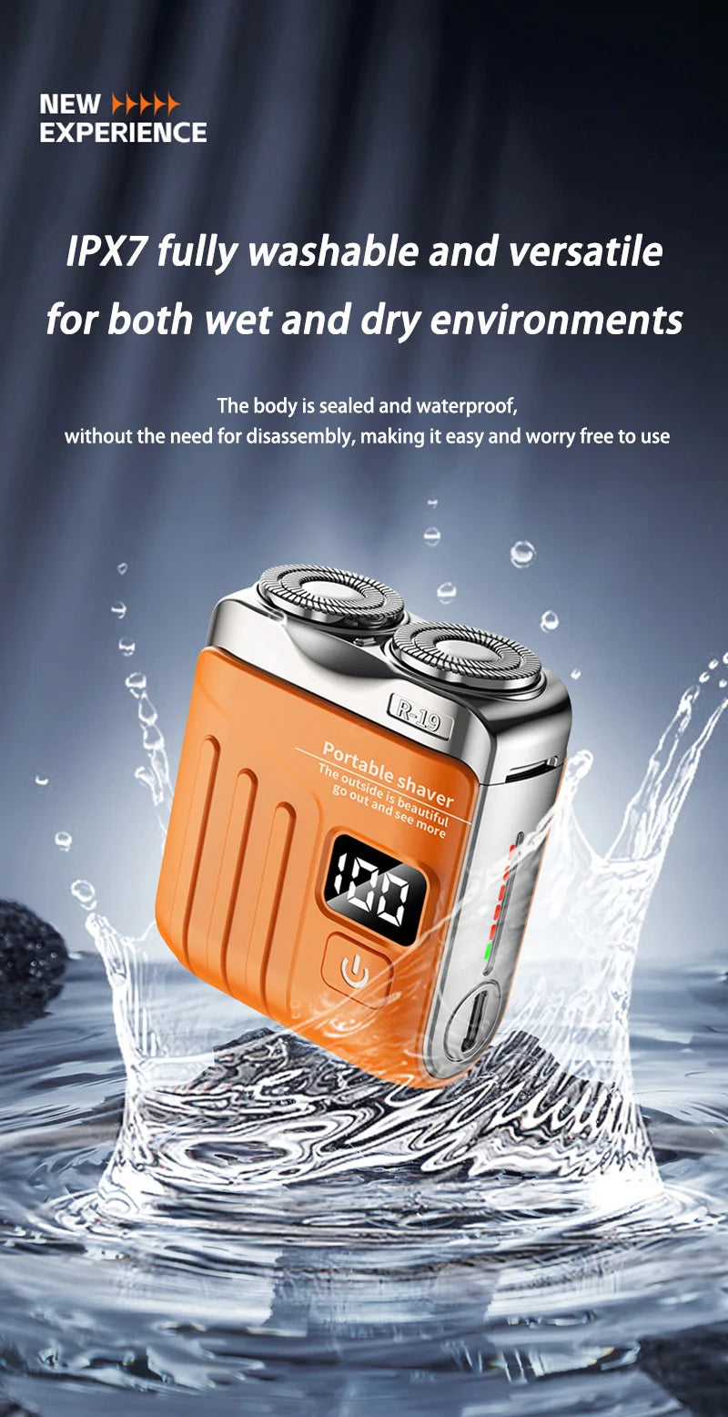 Xiaomi Electric Smart Shaver Mini Dual Blade Digital Display Shaver