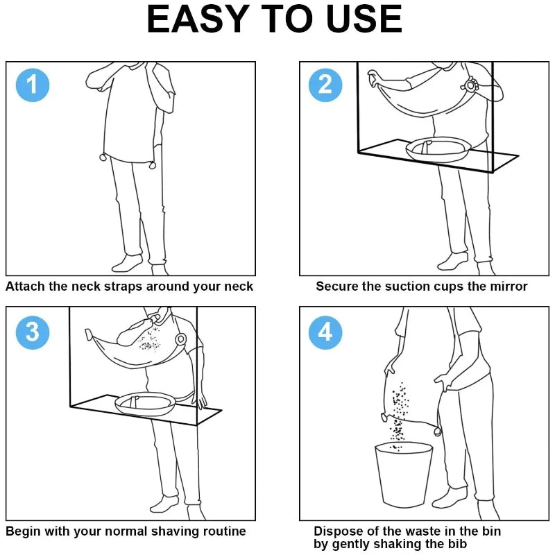 Men's shaving edge wrapped apron Add cloth bag