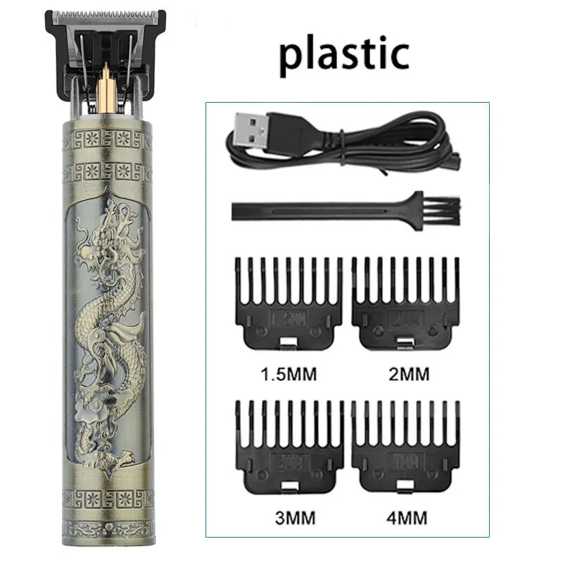 T9 LCD Electric Hairdresser Oil Shaving Head Trimmer