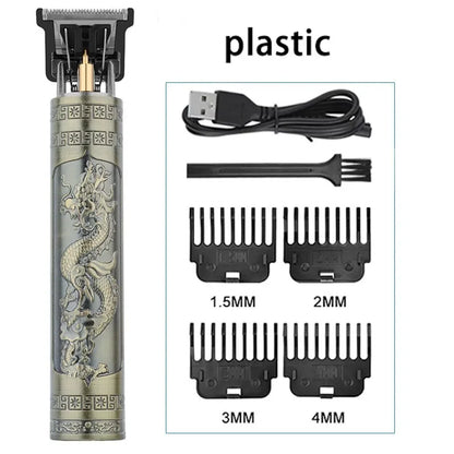 T9 LCD Electric Hairdresser Oil Shaving Head Trimmer