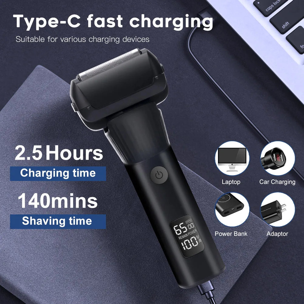 Men's electric shaver floating 5 blade net razor for men