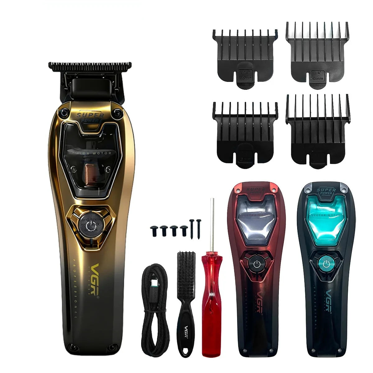 VGR Hair Trimmer Professional Clippers Cordless  V-668C V-668T